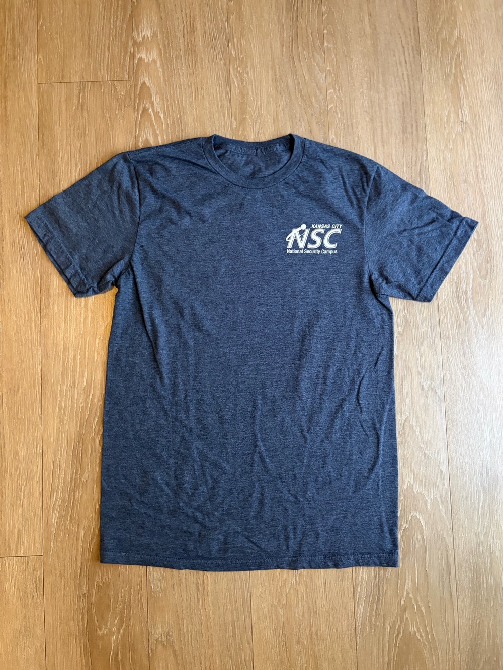 Dark Heather Grey Kansas City NSC- National Security Campus Logo T‑Shirt
